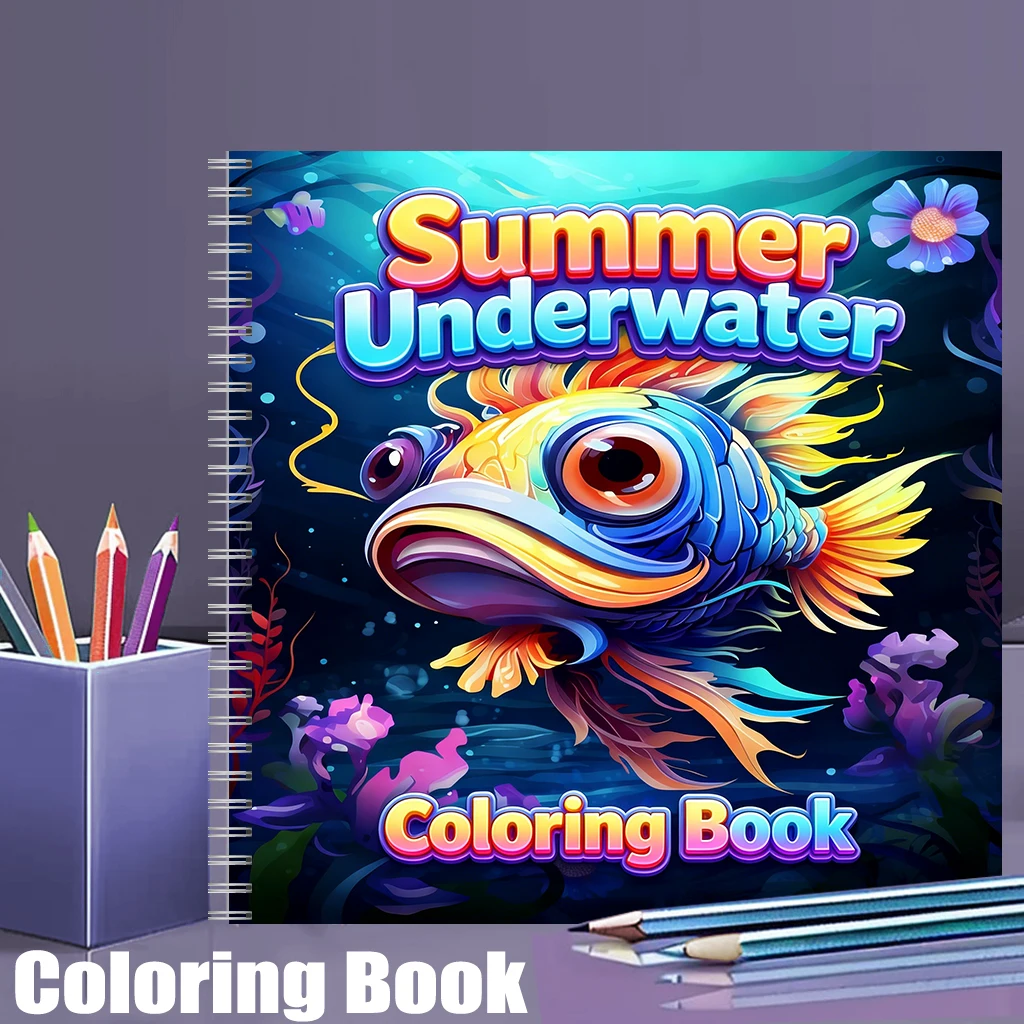 Summer Underwater Coloring Boo - School Supplies review and price